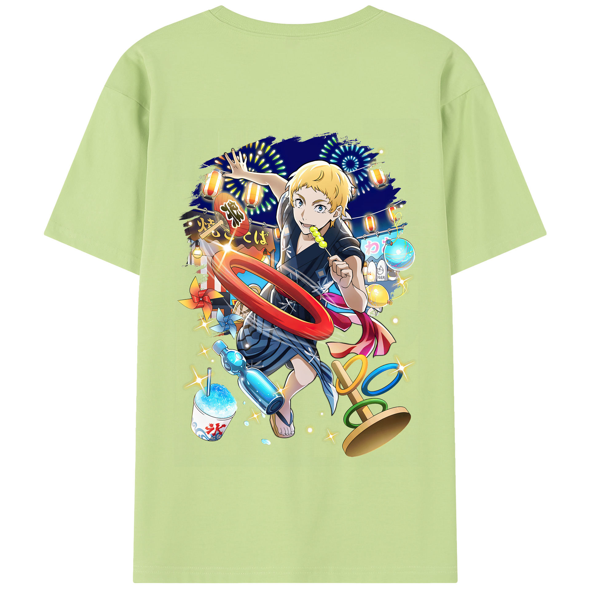 （画像用） 文豪ストレイドッグス Bungo Stray Dogs 綿100％半袖Tシャツ（背面プリント）